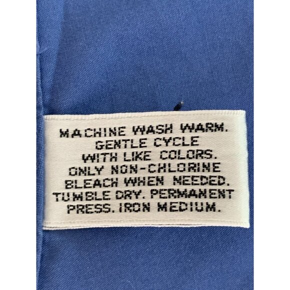 Van Heusen Mens Long Sleeve Button-Up Shirt Blue Size XL 17 34/35 - Picture 12 of 12